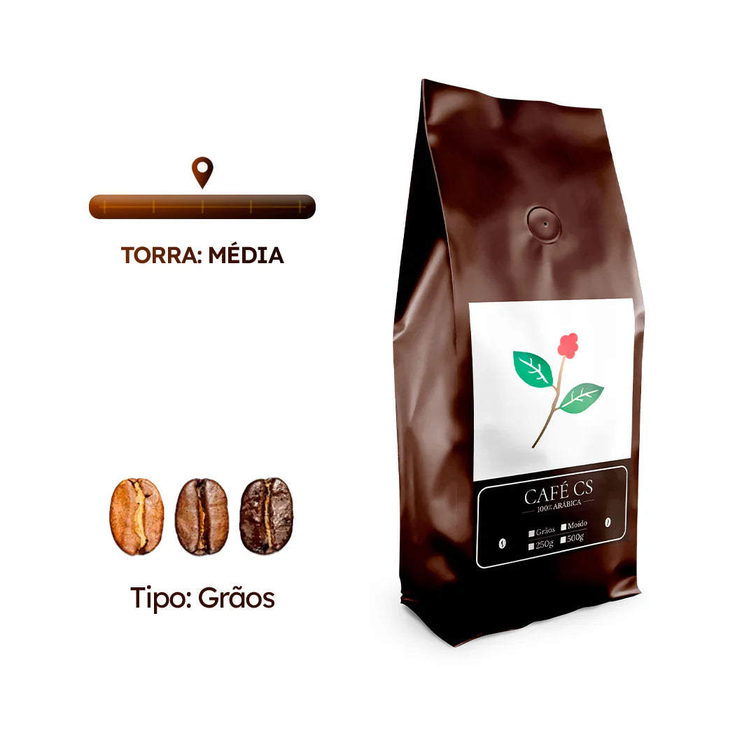 Café CS Gourmet 100% Arábica – (Grãos | Torra Média)